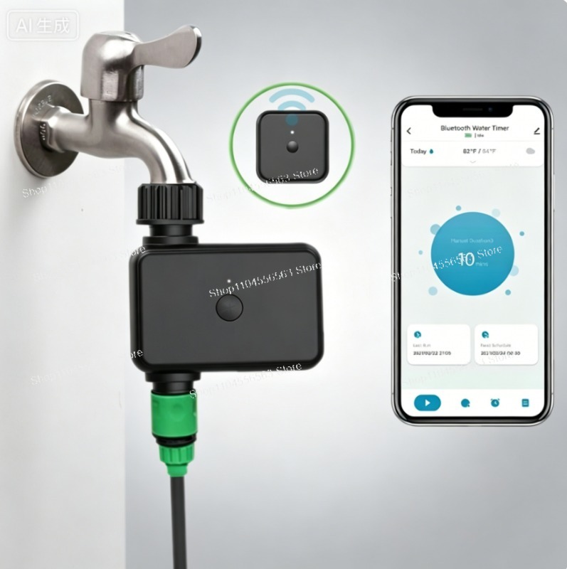 Smart Garden Water - Slimme WiFi-tuinbewateringstimer: Automatische druppelirrigatiecontroller, app-afstandsbediening waterklep
