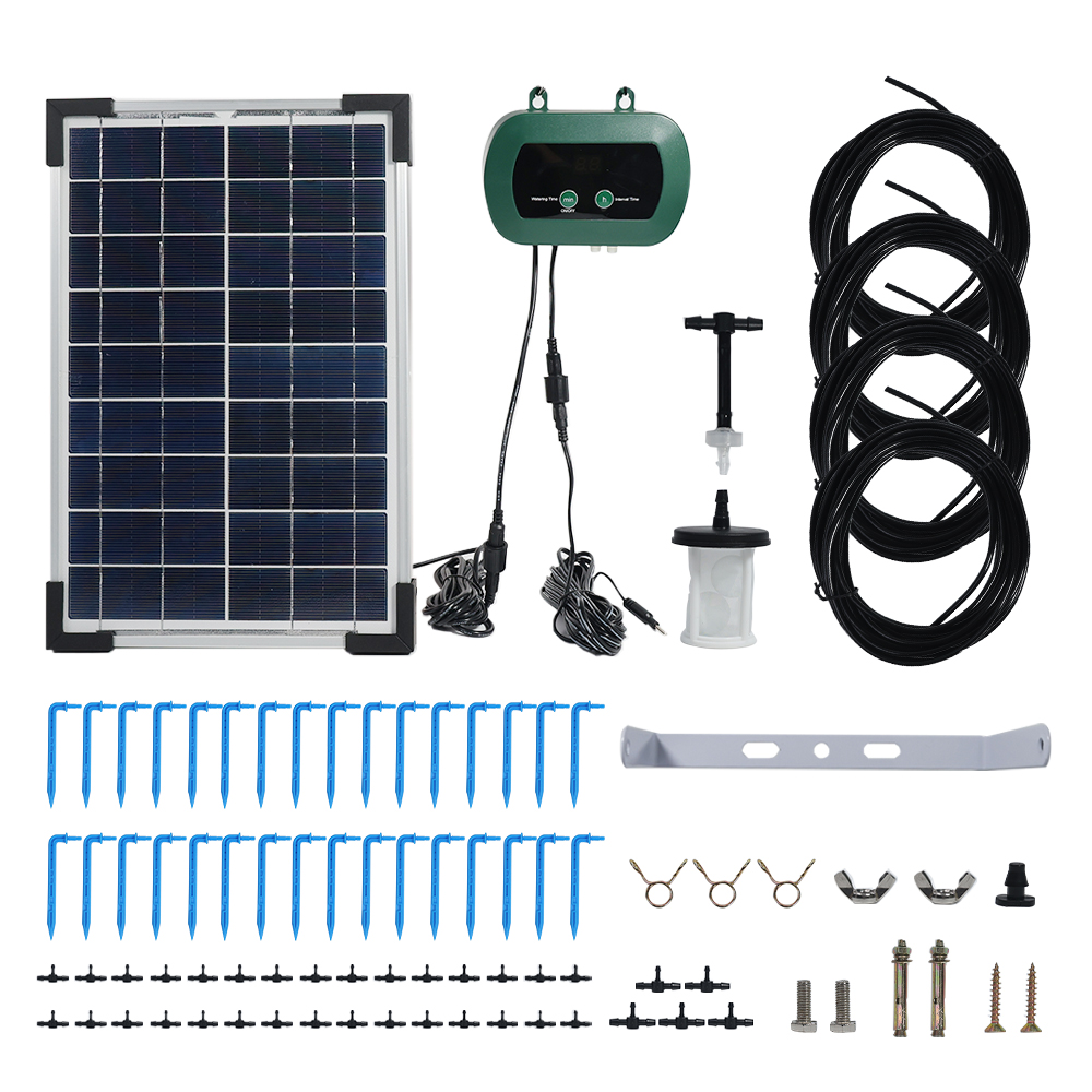 Smart Gardening - Zonne-hydroponics apparatuur micro-druppelpompen tuin kas irrigatiesysteem