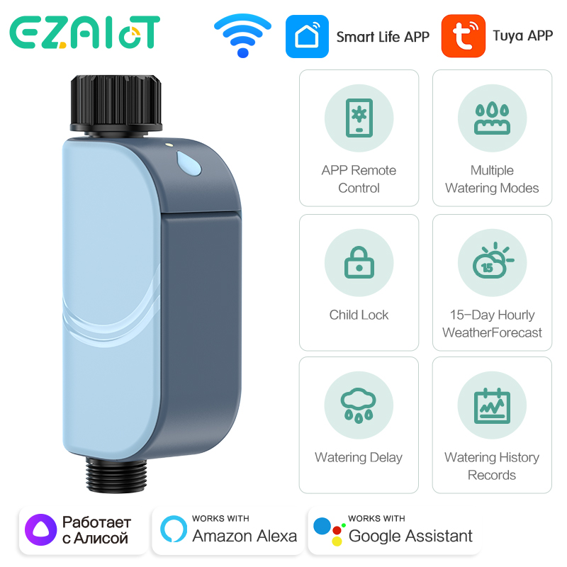 Smart Garden System - Smart Tuya WIFI Tuinbesproeiingstimer Automatische strooiwatertimer